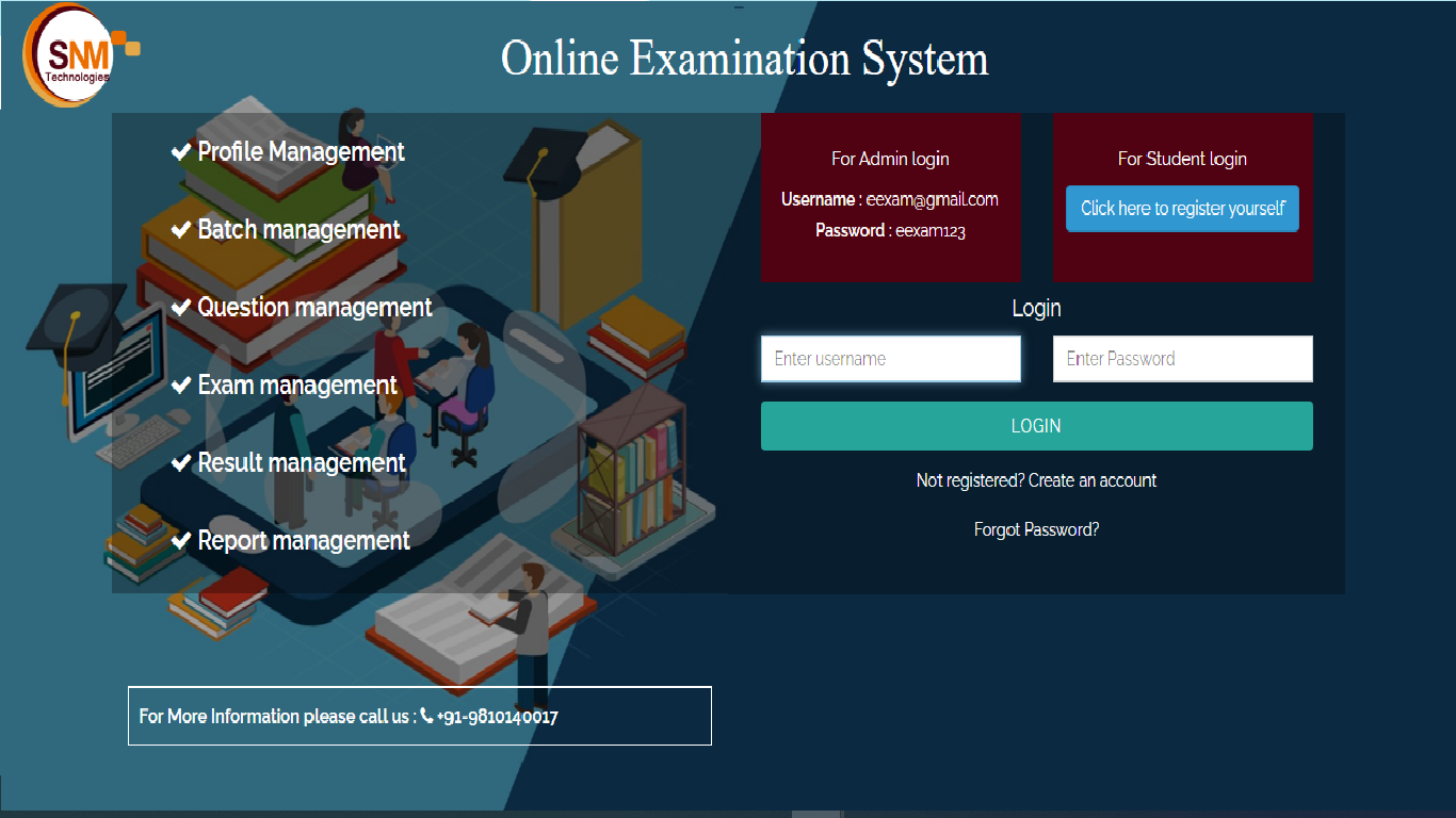 Online Examination Portal development services